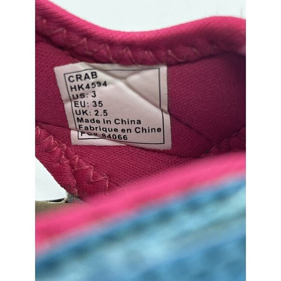 Kamik Crab Girls' Sz 3 Pink Turquoise Waterproof Sport Closed Toe Sandals HK4594 - Picture 8 of 9